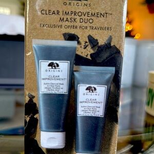Origins clear, improvement, mask, duo, brand, new and packaging, active charcoal